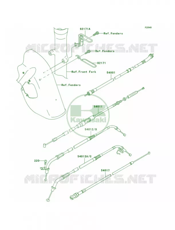 Cables Kawasaki MOTOS 800 2003 Vulcan 800 Drifter  VN800-E3