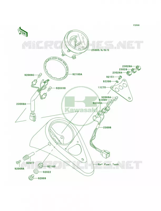 Meters Kawasaki MOTOS 800 2003 Vulcan 800 Drifter  VN800-E3