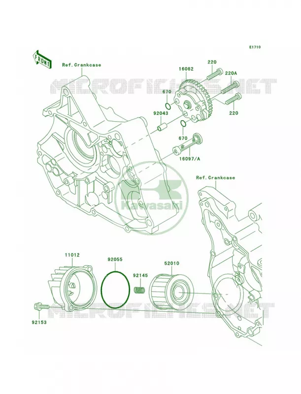 Oil Pump Kawasaki MOTOS 110 2005 KLX110  KLX110-A4