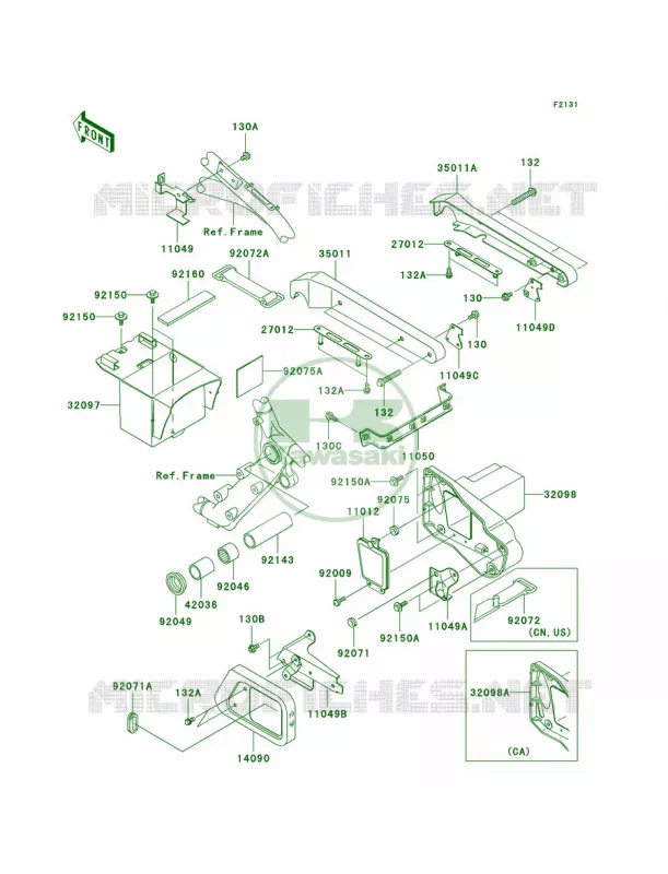 Frame Fittings Kawasaki MOTOS 1500 2002 Vulcan 1500 Classic  VN1500-E5