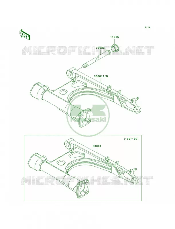 Swingarm Kawasaki MOTOS 1500 2002 Vulcan 1500 Classic  VN1500-E5