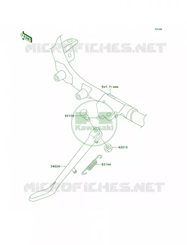 Stands Kawasaki MOTOS 1500 2002 Vulcan 1500 Classic Fi  VN1500-N3