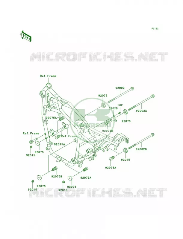 Engine Mount Kawasaki MOTOS 750 2002 Vulcan 750  VN750-A18