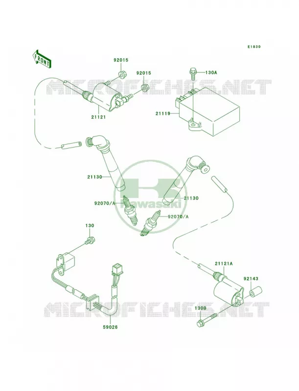 Ignition System Kawasaki MOTOS 800 2002 Vulcan 800 Classic  VN800-B7