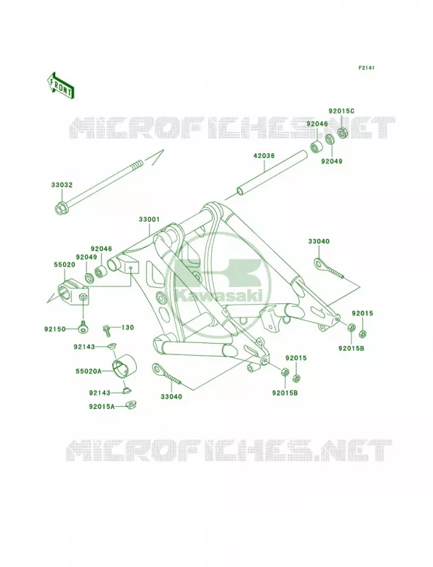 Swingarm Kawasaki MOTOS 800 2002 Vulcan 800 Classic  VN800-B7