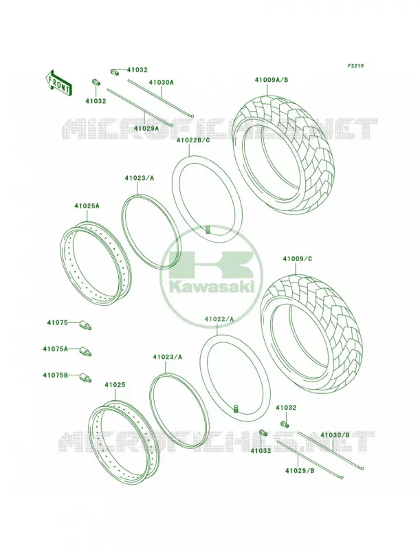 Tires Kawasaki MOTOS 800 2002 Vulcan 800 Classic  VN800-B7