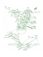 Rear HubA3 pour Kawasaki KLX125