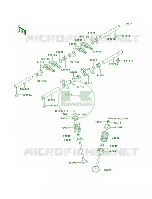 Valves Kawasaki MOTOS 650 2001 W650  EJ650-A3