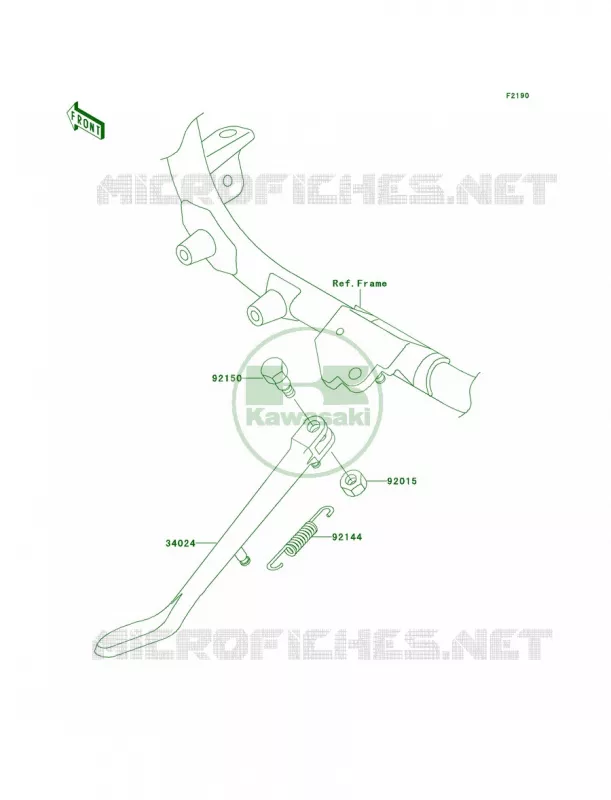 Stands Kawasaki MOTOS 1500 2001 Vulcan 1500 Classic Fi  VN1500-N2