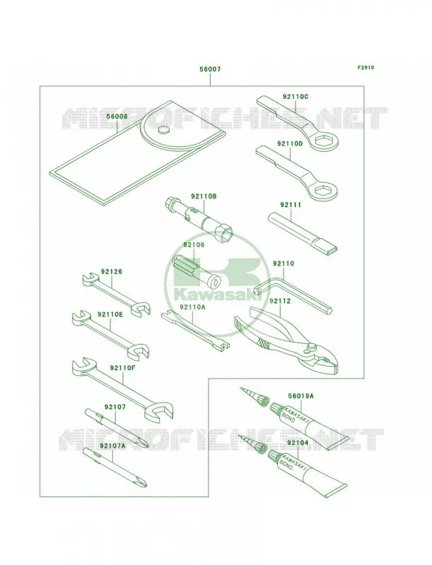 Owner's Tools Kawasaki MOTOS 800 2001 Vulcan 800  VN800-A7