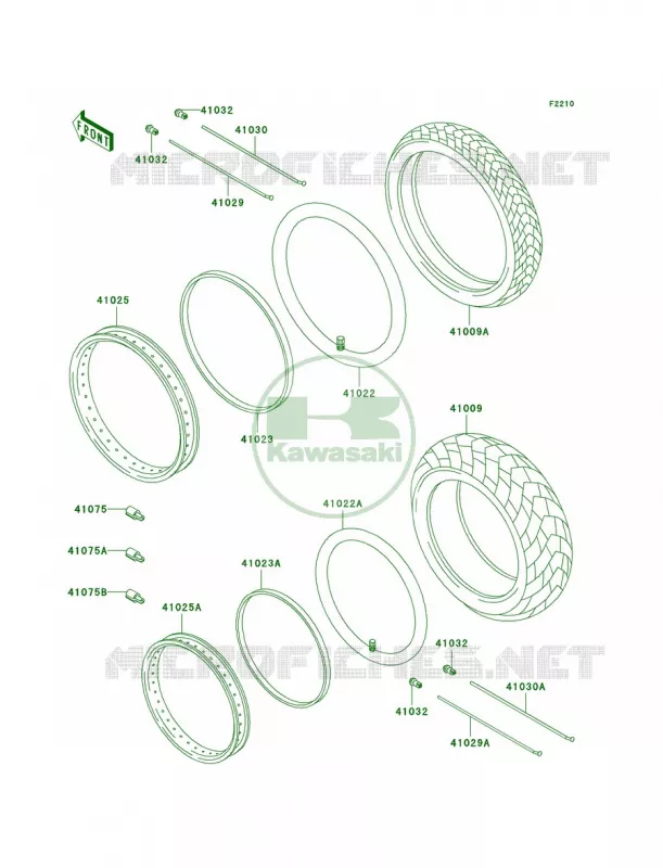 Tires Kawasaki MOTOS 800 2001 Vulcan 800  VN800-A7