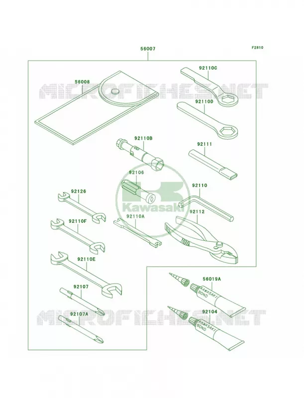 Owner's Tools Kawasaki MOTOS 800 2001 Vulcan 800 Classic  VN800-B6