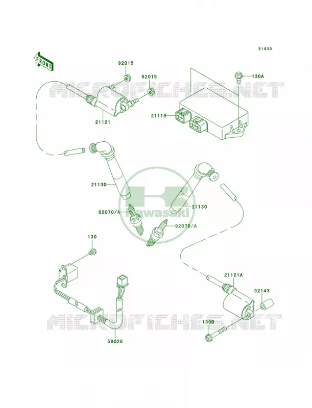 Ignition System Kawasaki MOTOS 800 2001 Vulcan 800 Drifter  VN800-E1