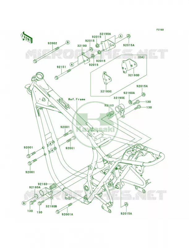Engine Mount Kawasaki MOTOS 650 2000 W650  EJ650-A2
