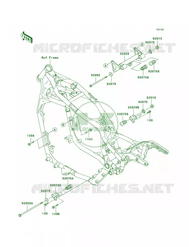 Engine Mount Kawasaki MOTOS 1500 2000 Vulcan 1500 Classic  VN1500-E3