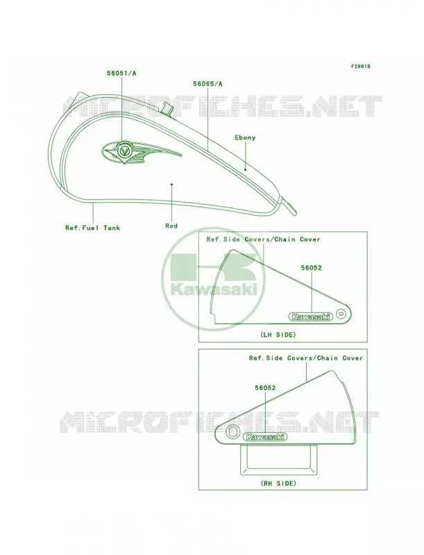 DecalsVN800-A8 Kawasaki MOTOS 800 2000 Vulcan 800  VN800-A6