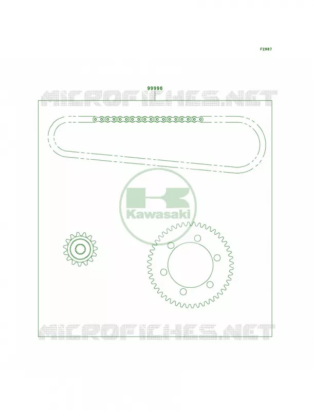 Chain Kit Kawasaki MOTOS 800 2000 Vulcan 800 Classic  VN800-B5