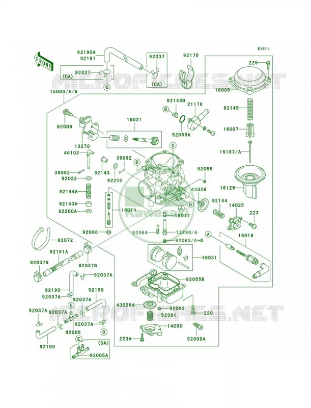 Carburetor Kawasaki MOTOS 800 2000 Vulcan 800 Drifter  VN800-C2