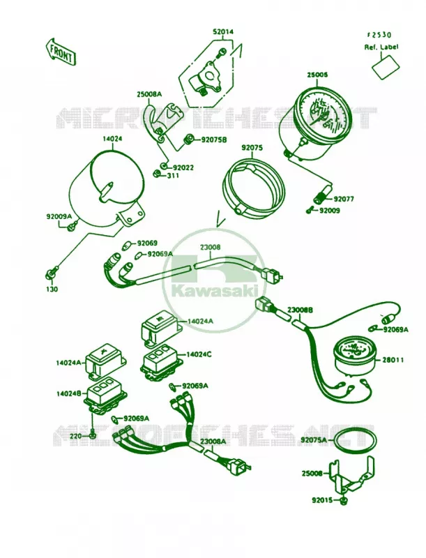Meters Kawasaki MOTOS 1500 1999 Vulcan 1500  VN1500-A13