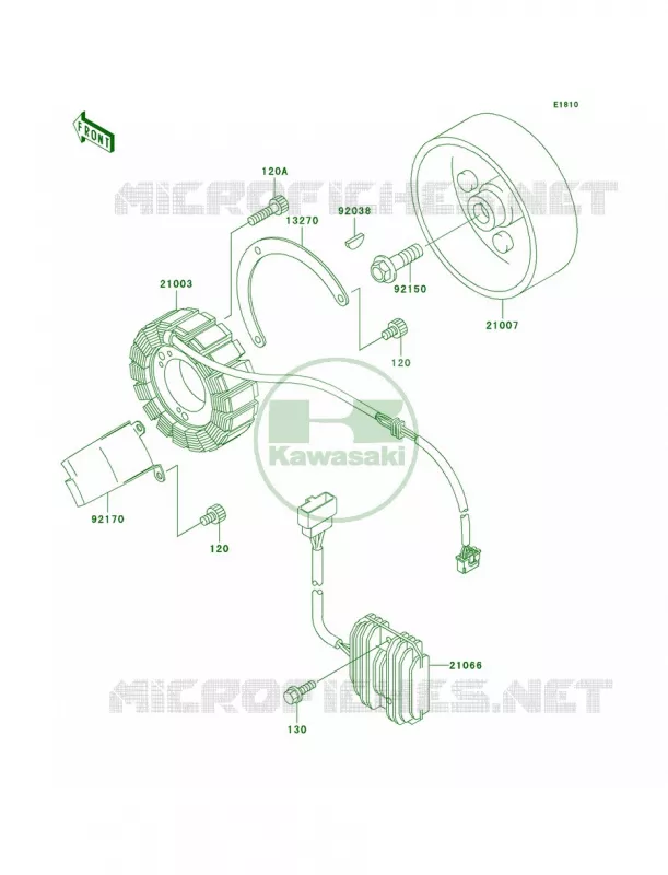Generator Kawasaki MOTOS 800 1999 Vulcan 800 Drifter  VN800-C1