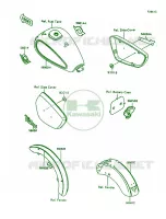 DecalsBronzeRedVN1500 A12 pour Kawasaki Vulcan 1500