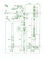 Front Fork pour Kawasaki Vulcan 1500