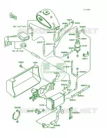 Fuel Evaporative System pour Kawasaki Vulcan 1500