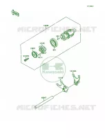 Gear Change DrumShift Forks pour Kawasaki Vulcan 1500