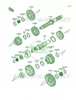 TransmissionVN1500 A11A12A13 pour Kawasaki Vulcan 1500