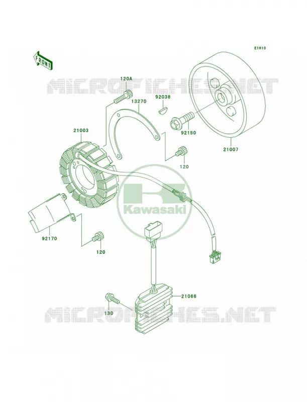 Generator Kawasaki MOTOS 800 1998 Vulcan 800 Classic  VN800-B3