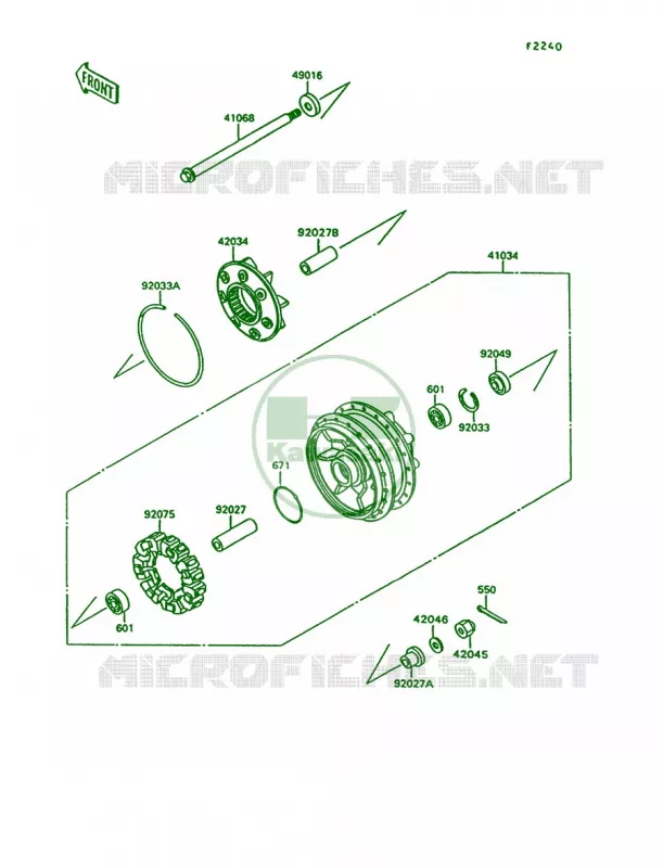 Rear WheelChain Kawasaki MOTOS 1500 1997 Vulcan 1500 L  VN1500-C4