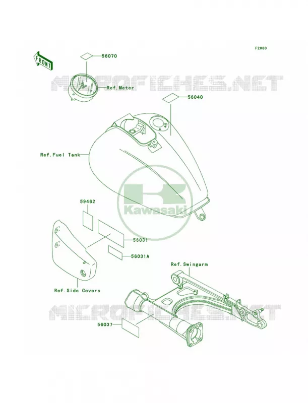 Labels Kawasaki MOTOS 1500 1997 Vulcan 1500 Classic  VN1500-D2