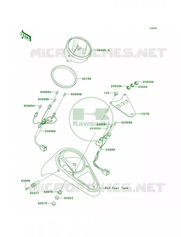 Meters Kawasaki MOTOS 1500 1997 Vulcan 1500 Classic  VN1500-D2