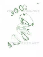 DecalsRedGray pour Kawasaki Vulcan 750