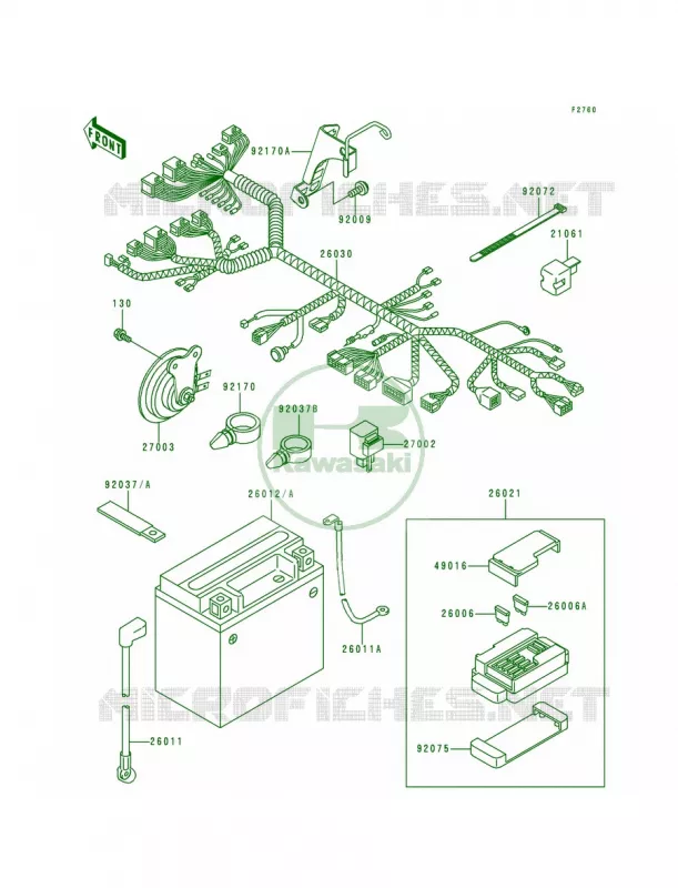 Chassis Electrical Equipment Kawasaki MOTOS 800 1997 Vulcan 800  VN800-A3