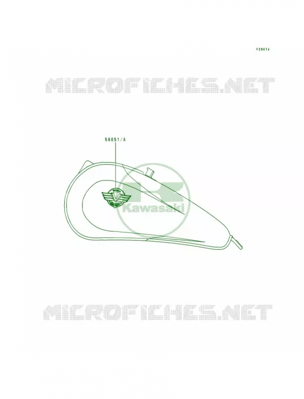DecalsVN800-A4 Kawasaki MOTOS 800 1997 Vulcan 800  VN800-A3
