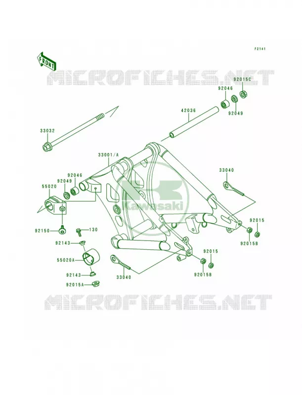 Swingarm Kawasaki MOTOS 800 1997 Vulcan 800  VN800-A3