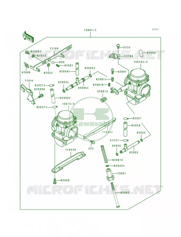 Carburetor Kawasaki MOTOS 500 1996 Vulcan 500  EN500-A7