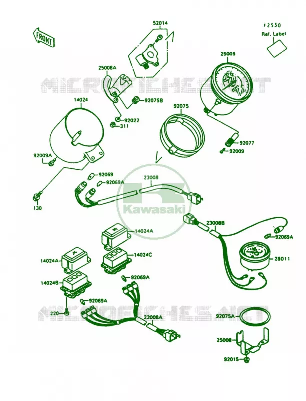 Meters Kawasaki MOTOS 1500 1996 Vulcan 1500  VN1500-A10