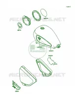 DecalsBronzeRed pour Kawasaki Vulcan 750