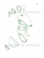 DecalsGreenBlue pour Kawasaki Vulcan 750