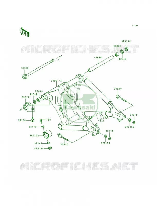 Swingarm Kawasaki MOTOS 800 1996 Vulcan 800  VN800-A2