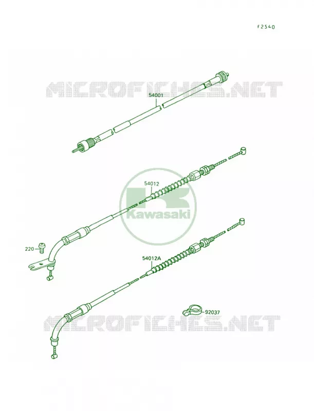 Cables Kawasaki MOTOS 1500 1995 Vulcan 88  VN1500-A9