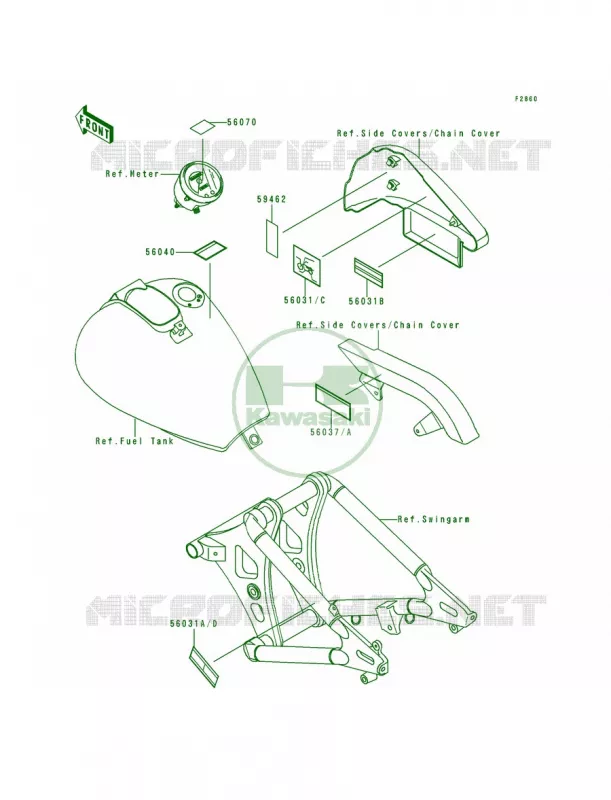 Labels Kawasaki MOTOS 800 1995 Vulcan 800  VN800-A1