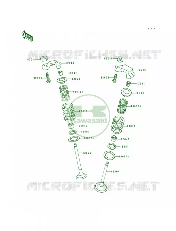 Valves Kawasaki MOTOS 250 1994 Eliminator 250  EL250-E4