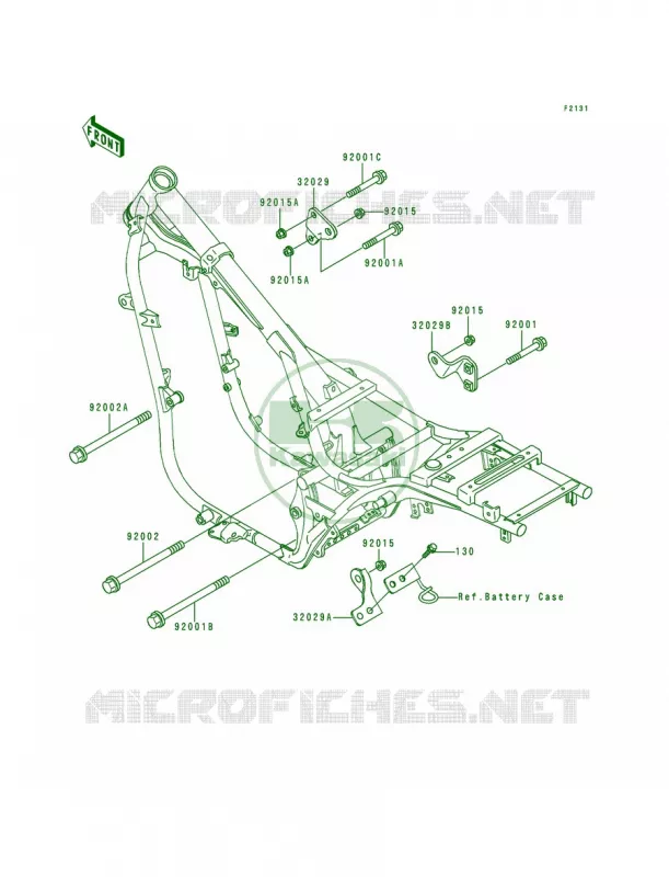 Frame Fittings Kawasaki MOTOS 500 1993 Vulcan 500  EN500-A4