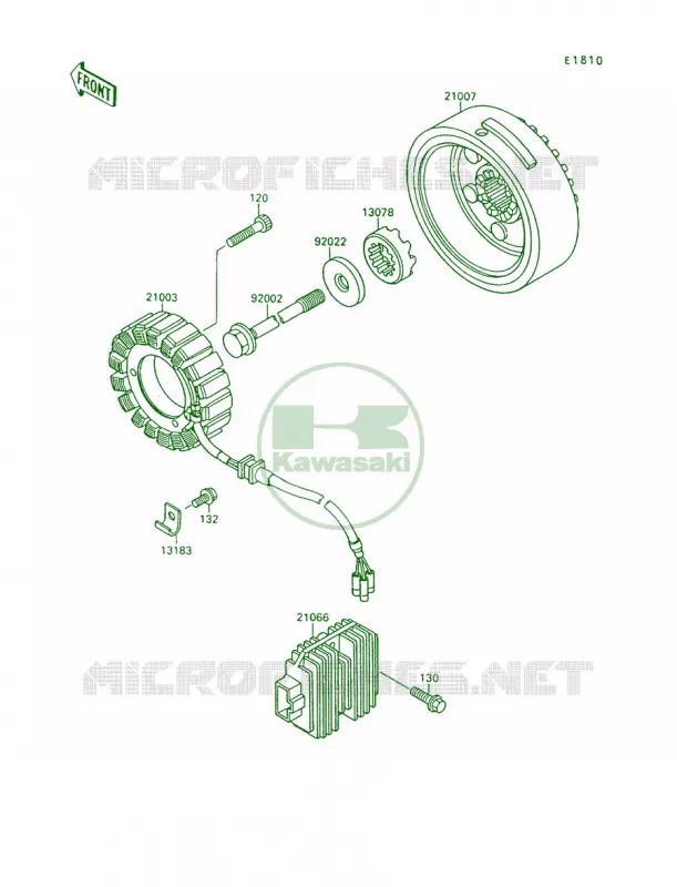 Generator Kawasaki MOTOS 1500 1993 Vulcan 88  VN1500-A7