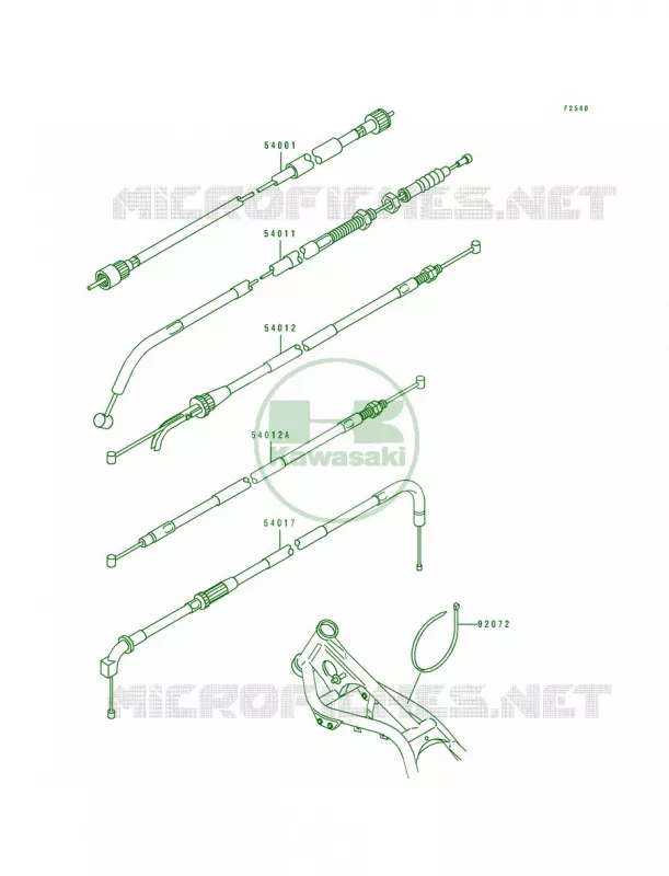 Cables Kawasaki MOTOS 250 1992 Eliminator 250  EL250-E2