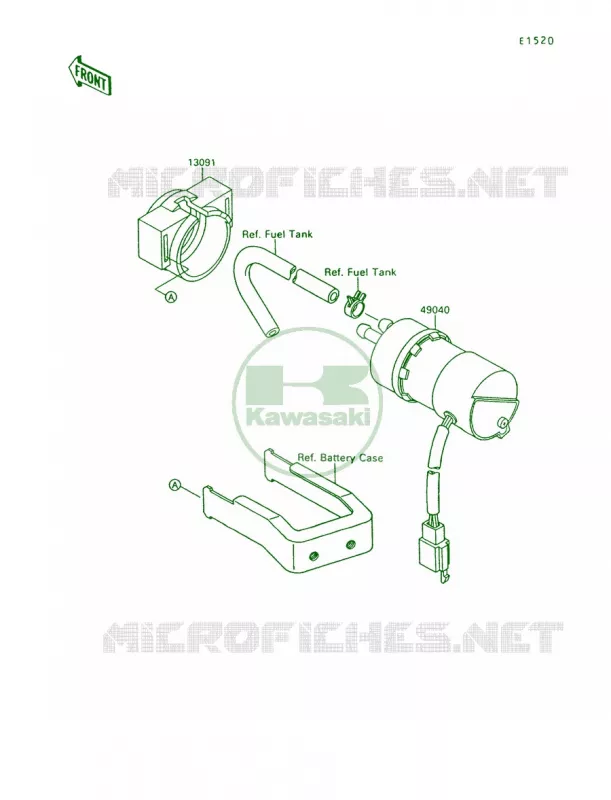 Fuel Pump Kawasaki MOTOS 1500 1992 Vulcan 88  VN1500-A6