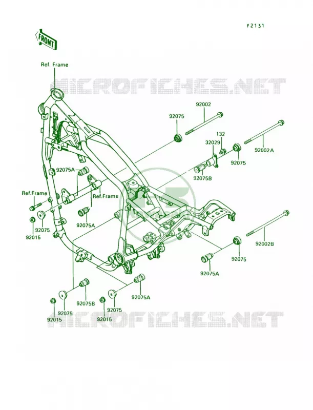 Frame Fitting Kawasaki MOTOS 750 1992 Vulcan 750  VN750-A8